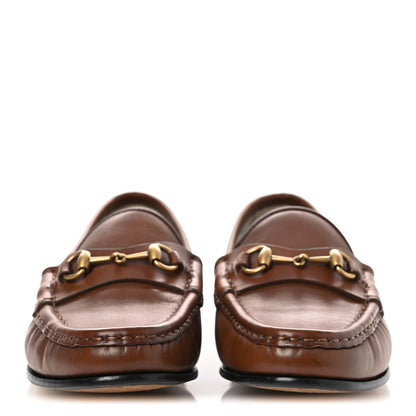 Gucci Betis Glamour Calfskin Womens 1953 Horsebit Loafers 35.5 Brown Sugar 3 of 12
