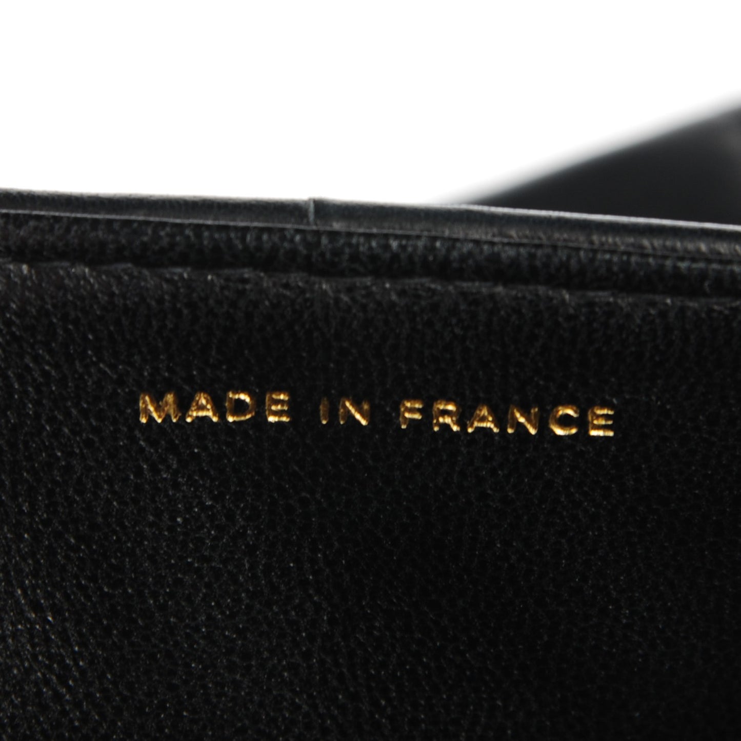 Lambskin Quilted East West Chocolate Bar Flap Black