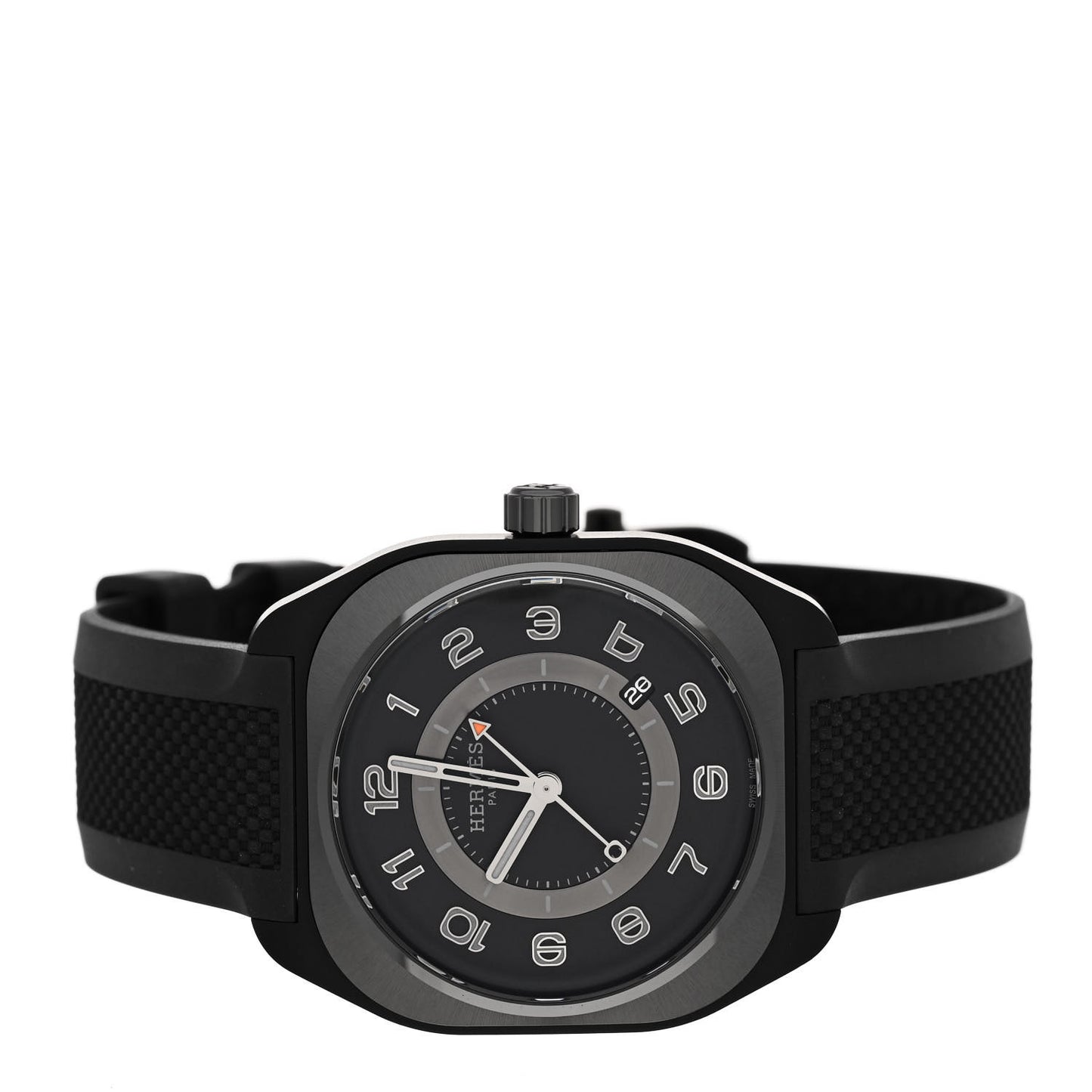 Graphene Nickel Rubber 39mm H08 Automatic Watch Noir