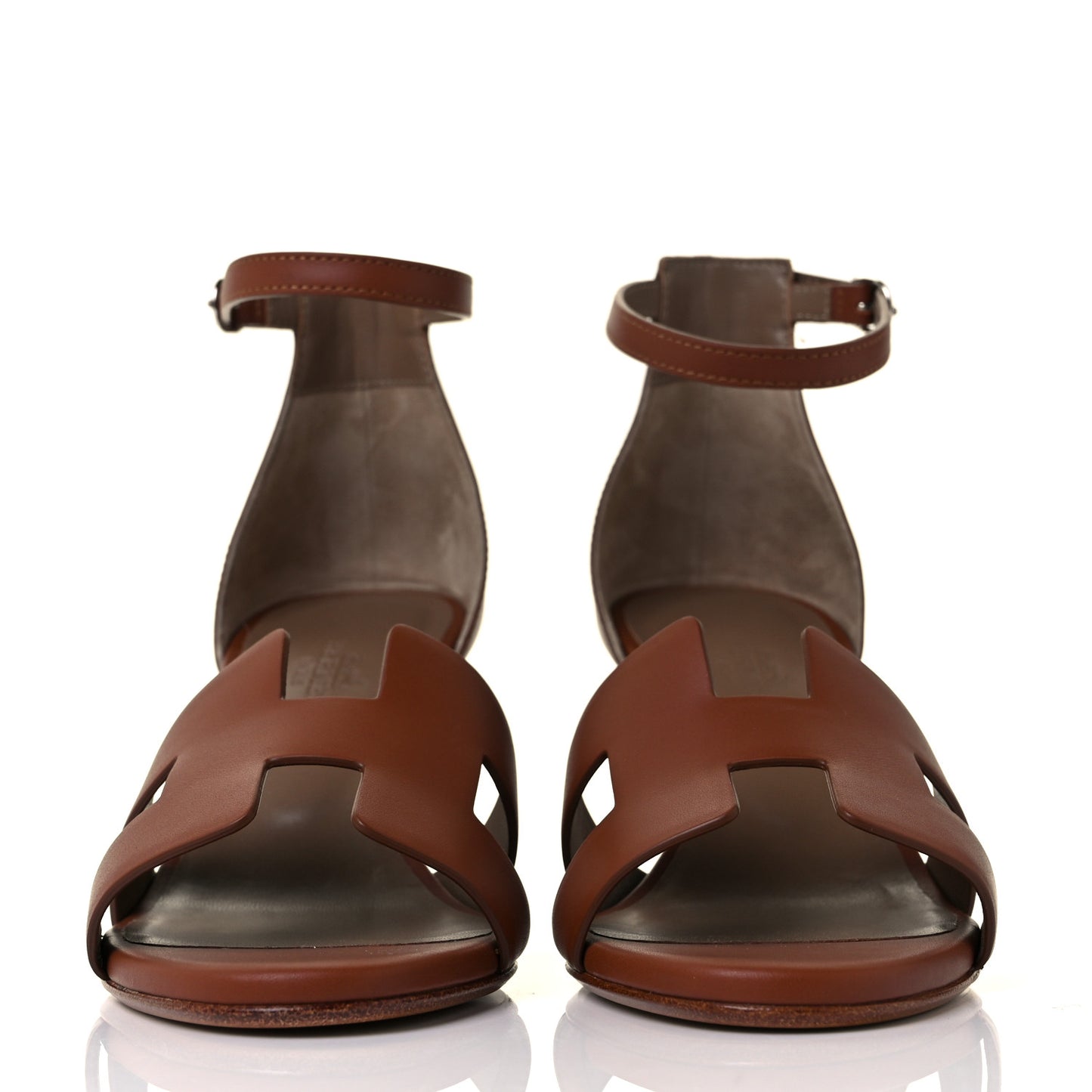 Calfskin Legend Wedge Sandals 36 Gold