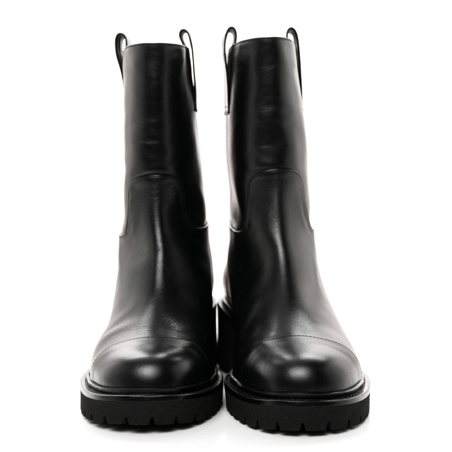 Calfskin CC Ankle Boots 38 Black