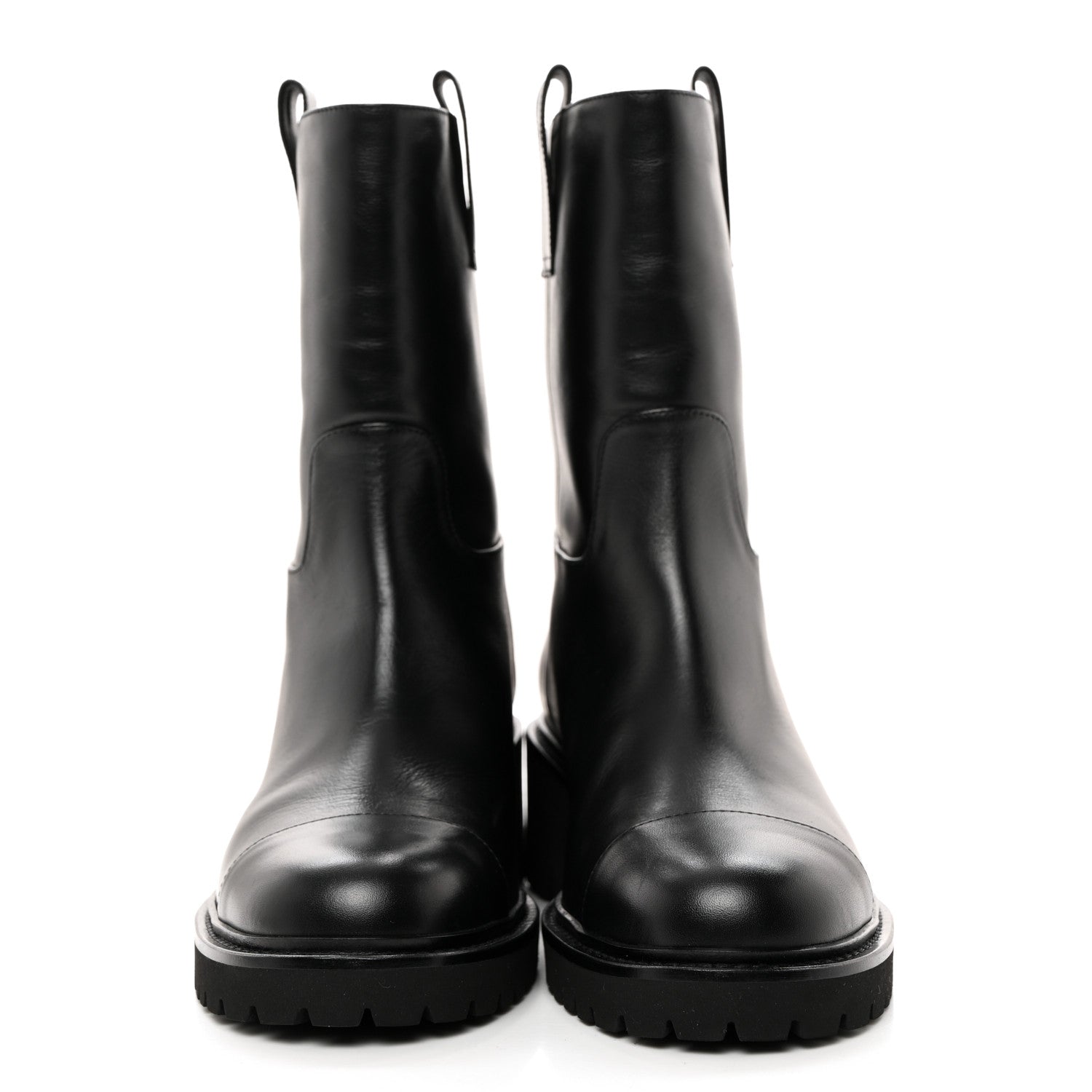 Chanel Calfskin CC Ankle Boots 38 Black 2 of 8