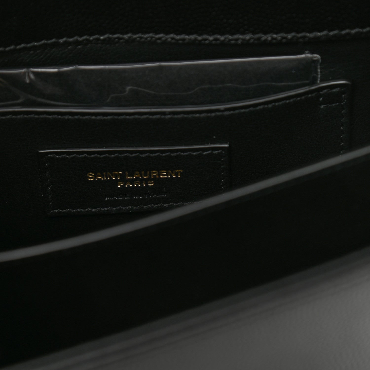 Saint Laurent Grain de Poudre Mini Classic Monogram Cassandra Top Handle Black 7 of 10