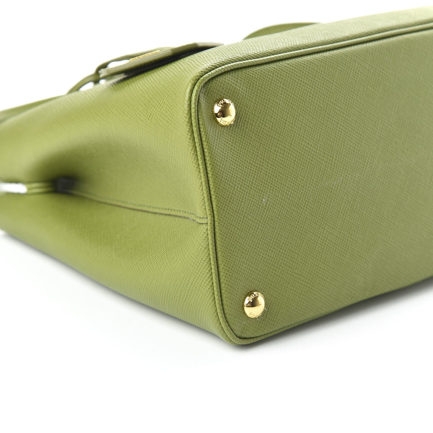 Saffiano Cuir Small Double Bag Edera Anice