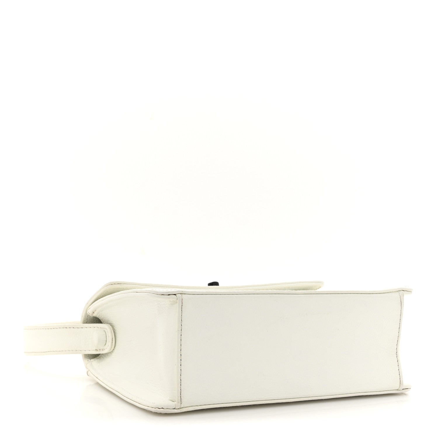 Chanel Caviar Top Handle Kelly Flap White 6 of 21