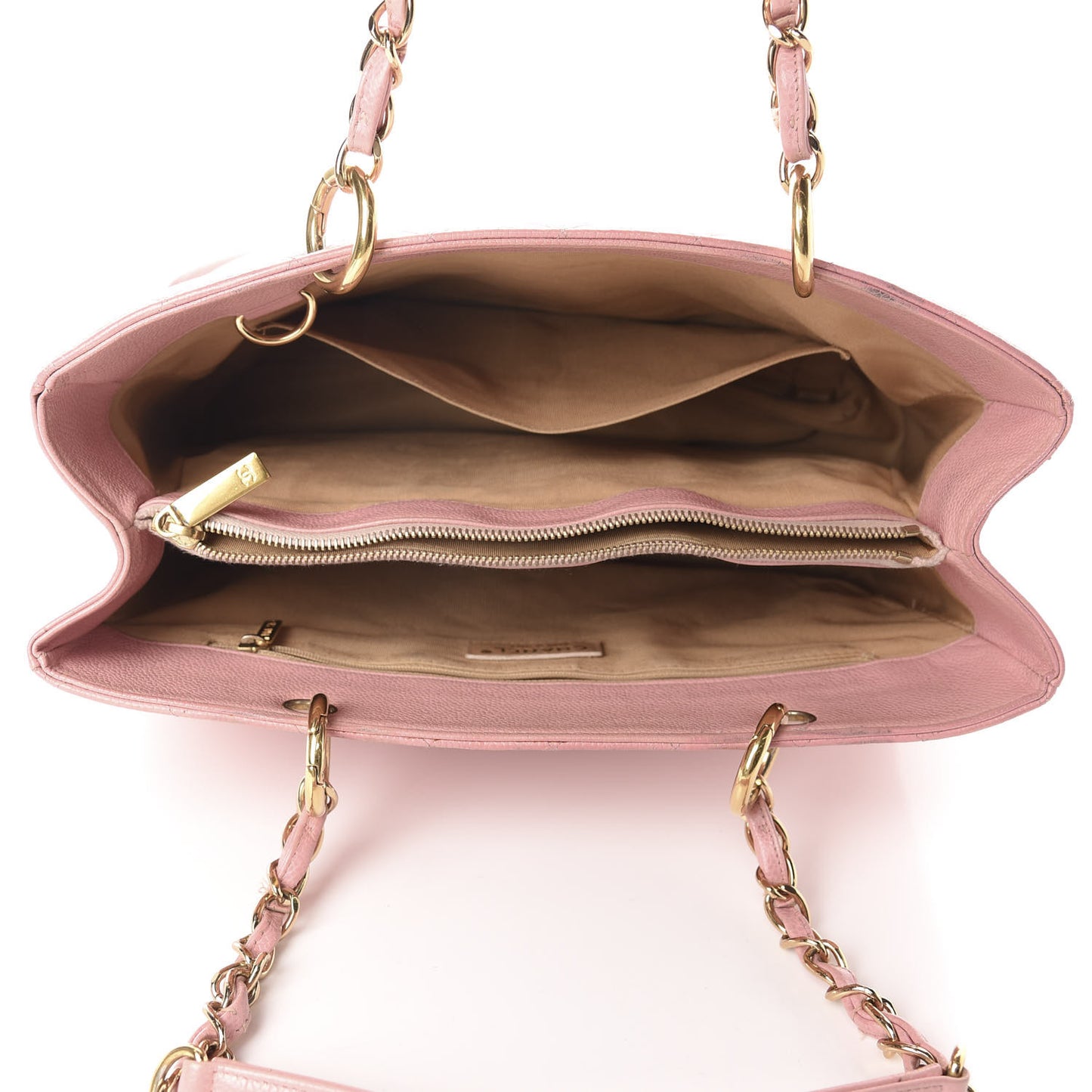 Caviar Quilted Grand Shopping Tote GST Pink