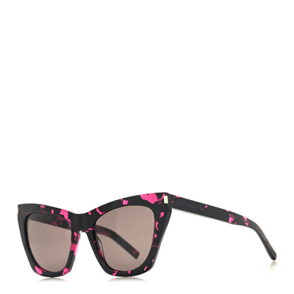 Saint Laurent New Wave SL214 Kate Cat Eye Sunglasses Black 1 of 8