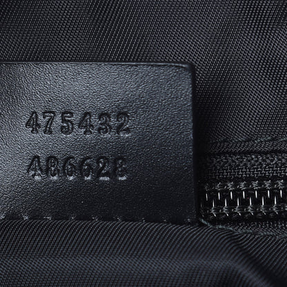 Gucci GG Supreme Monogram Web Flap Messenger Bag Black 7 of 10