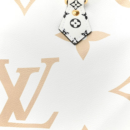 Louis Vuitton Monogram Giant Speedy Bandouliere 30 Kaki Beige 7 of 9