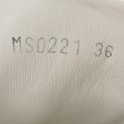 Louis Vuitton Lambskin Embossed Monogram Time Out Sneakers 36 White 9 of 10