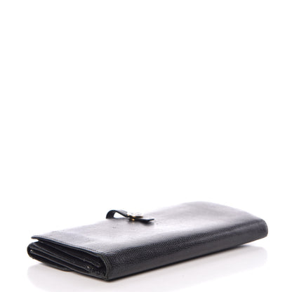 Chanel Grained Calfskin CC Button Wallet Black 4 of 18
