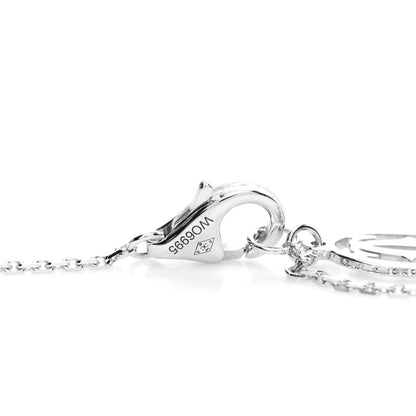 Cartier 18K White Gold Diamond Symbols Cross Pendant Necklace 4 of 4