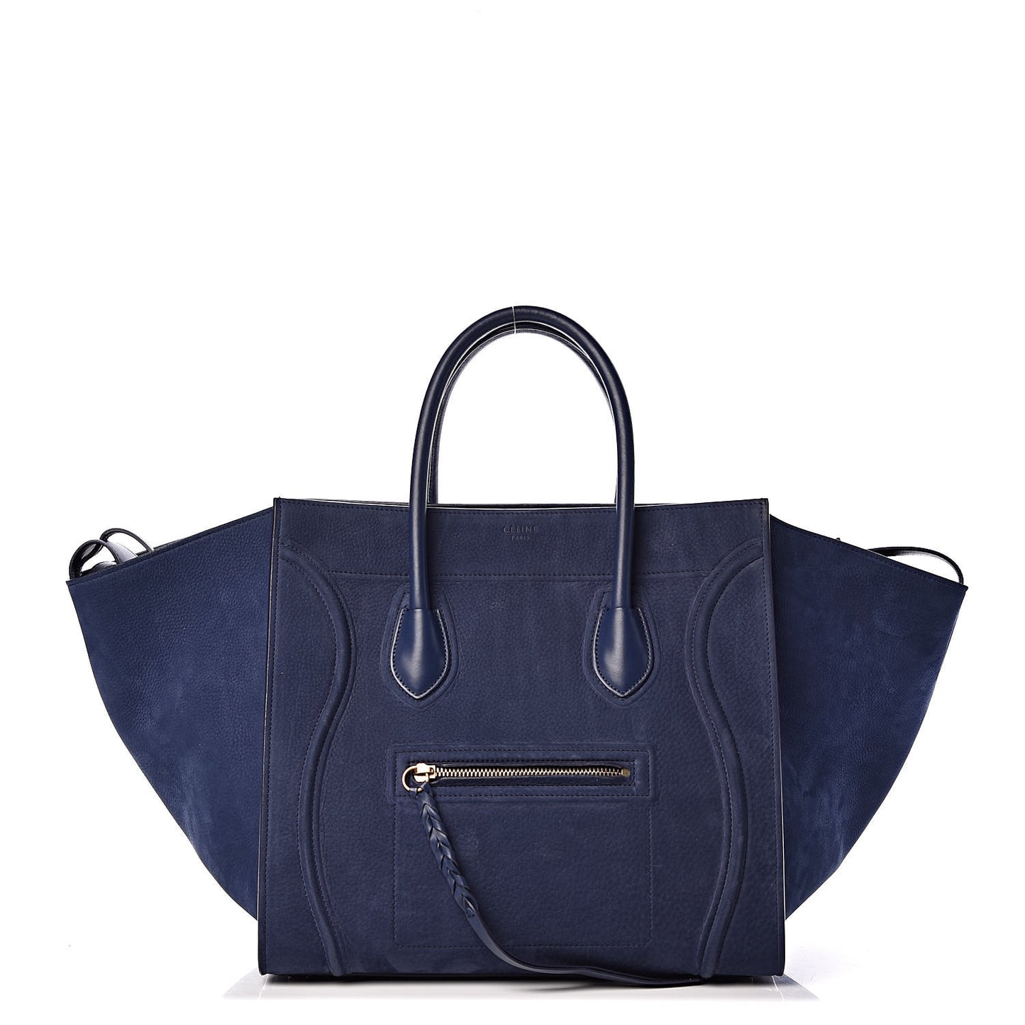 Nubuck Calfskin Medium Phantom Luggage Navy Blue
