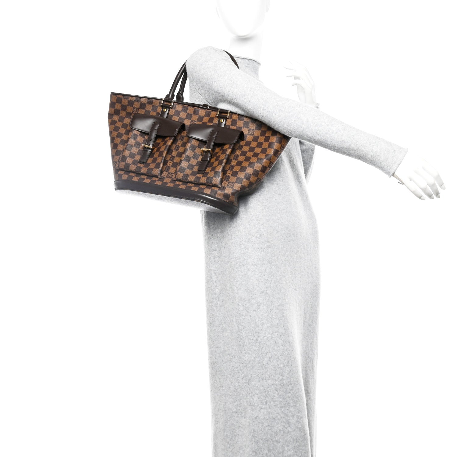 Louis Vuitton Damier Ebene Manosque GM 2 of 12