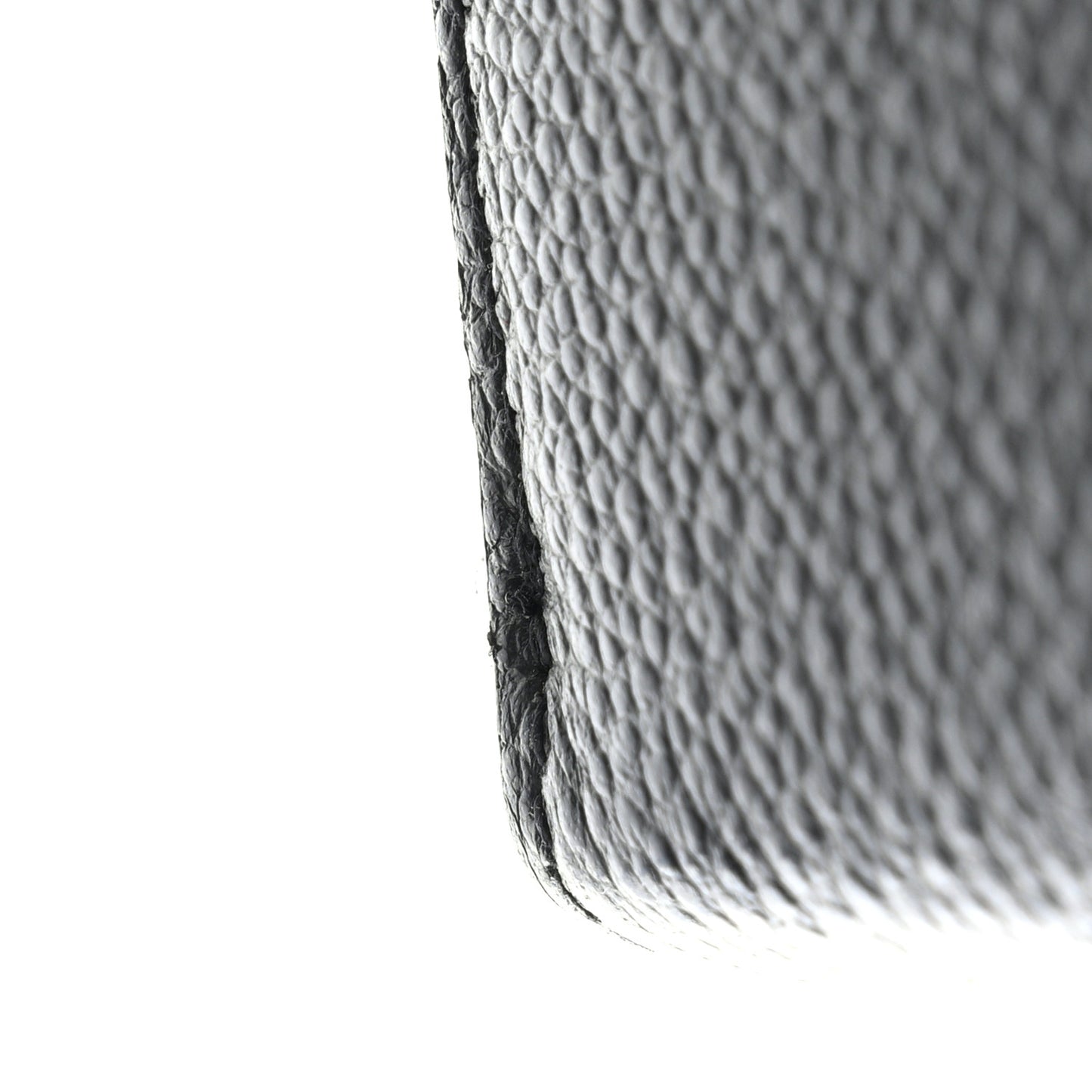 Grained Calfskin Rive Gauche Zip Around Wallet Black