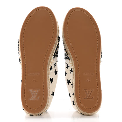 Louis Vuitton Starboard Espadrille Flats 40 White Black 5 of 10