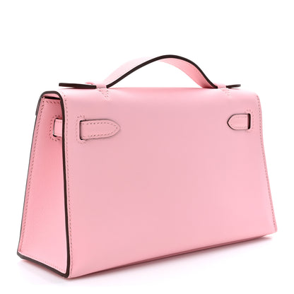 Hermes Swift Kelly Pochette Clutch Rose Sakura 3 of 11