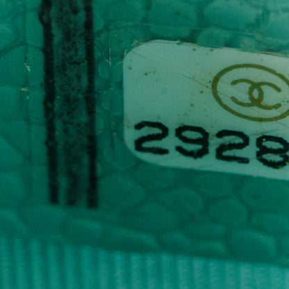 Chanel Caviar Quilted North South Boy Flap Light Blue 7 of 10