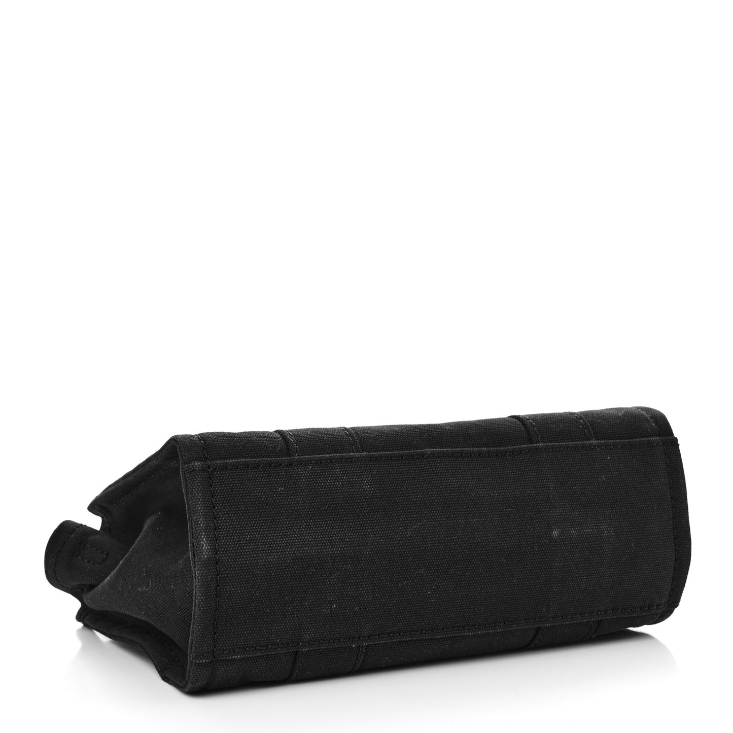 Cotton Canvas Small The Traveler Tote Bag Black