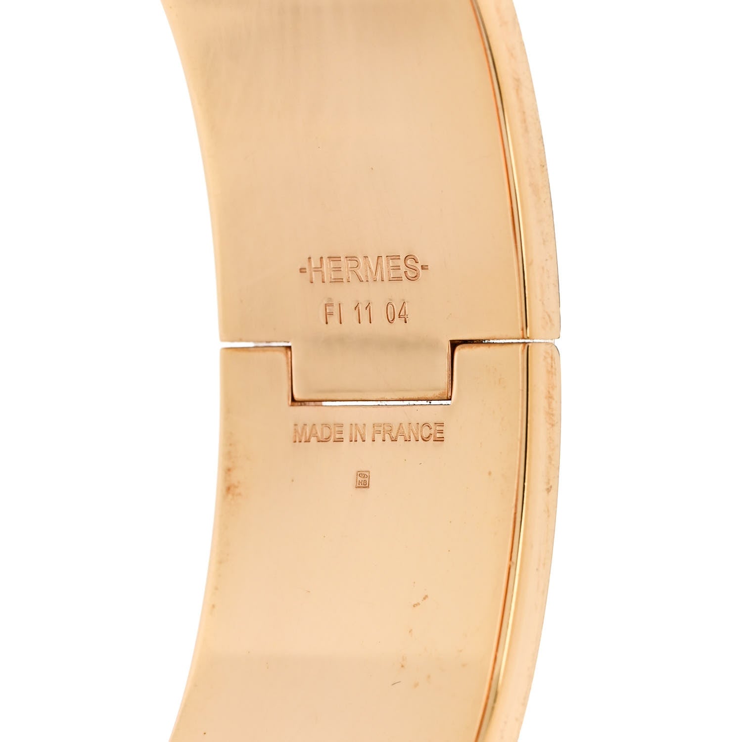 Hermes Enamel Wide Clic Clac H Bracelet GM White 4 of 4