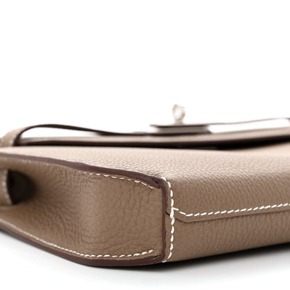 Hermes Togo Kelly Depeches 25 Pouch Etoupe 9 of 11