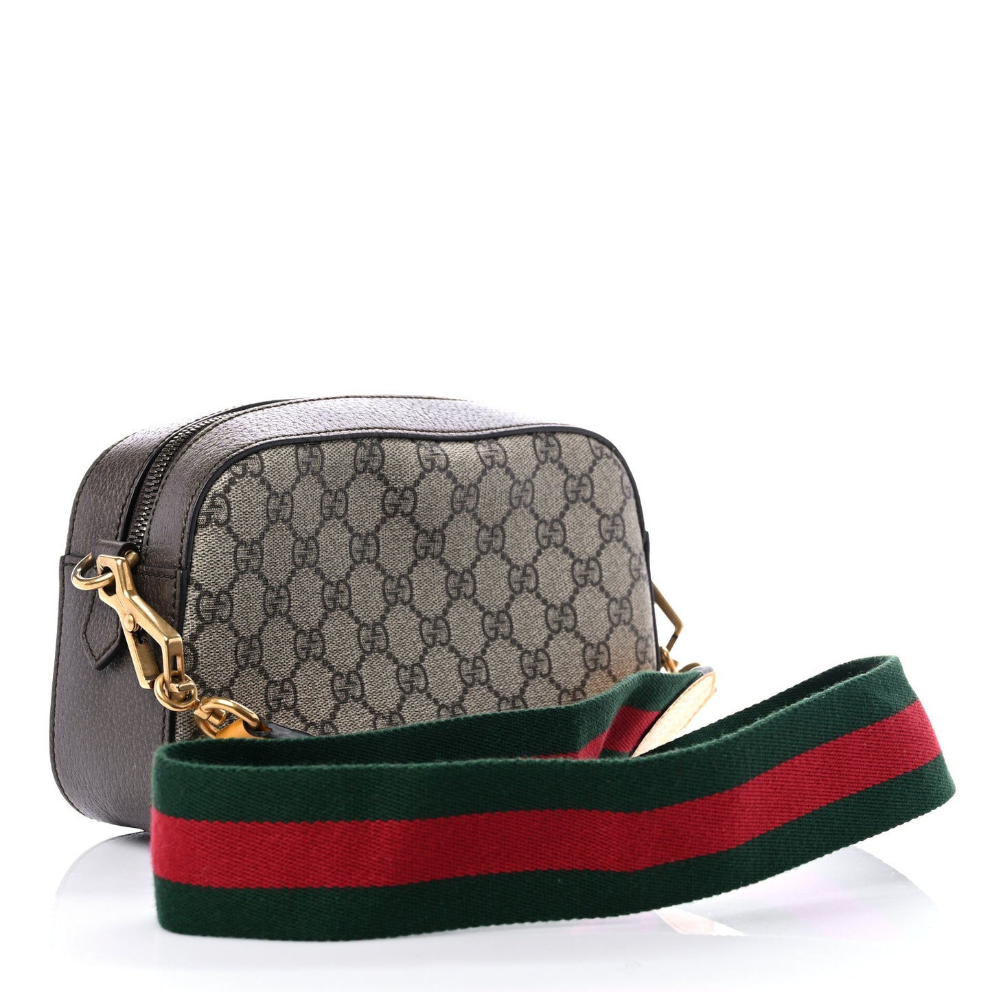 GG Supreme Monogram Web Neo Vintage Shoulder Bag Beige New Acero Crop