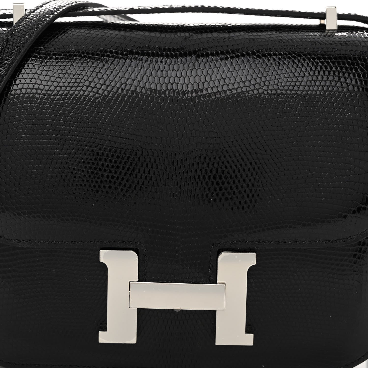 Hermes Lizard Constance 18 Black 8 of 13