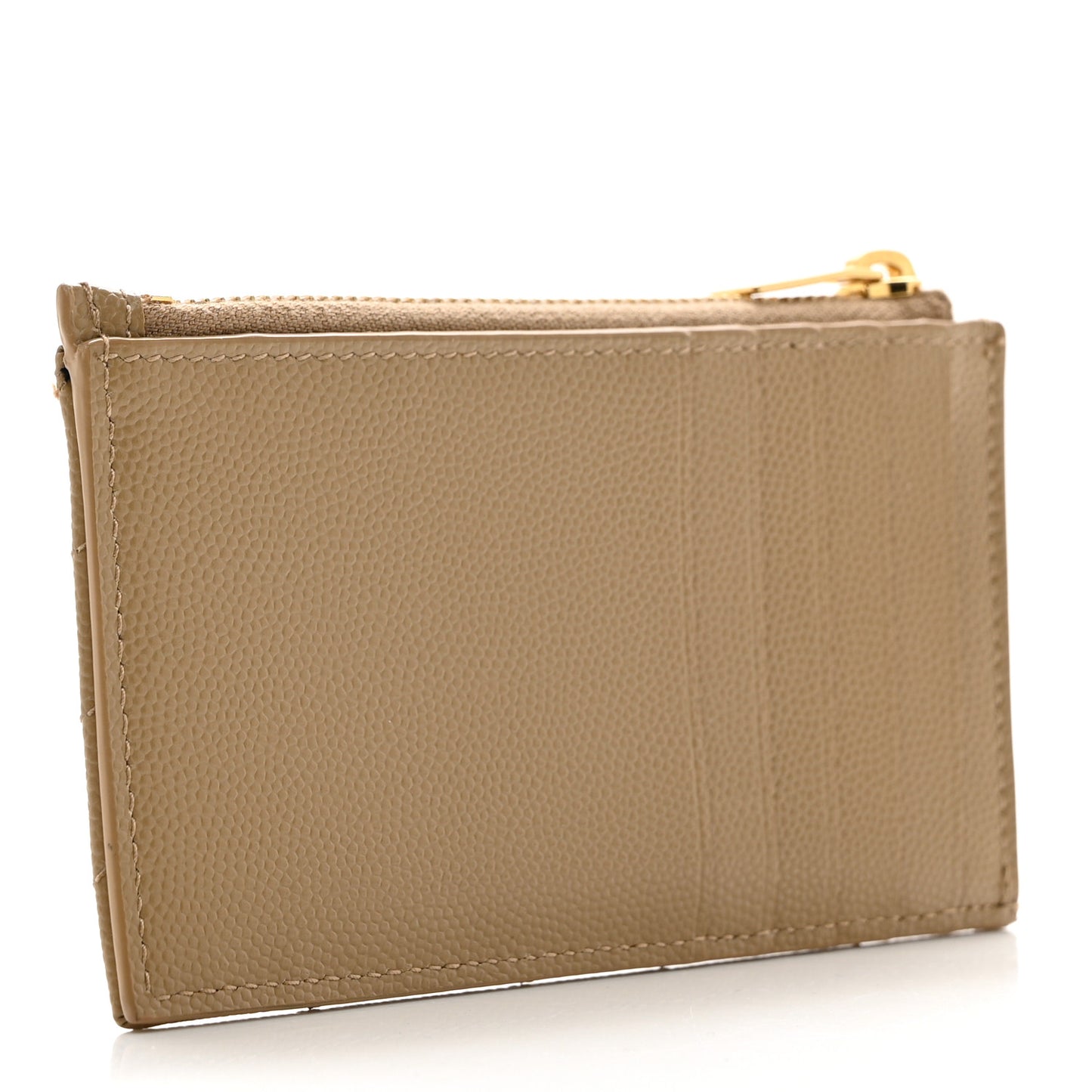 Monogram Grain de Poudre 5 Fragments Zip Pouch Card Holder Dark Latte