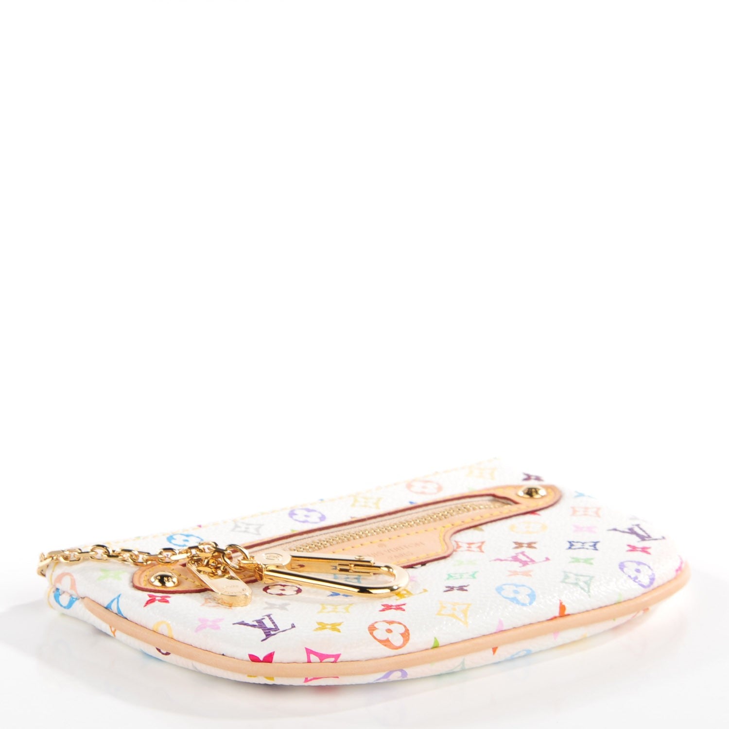 Louis Vuitton Monogram Multicolor Pochette Plate MM White 4 of 8
