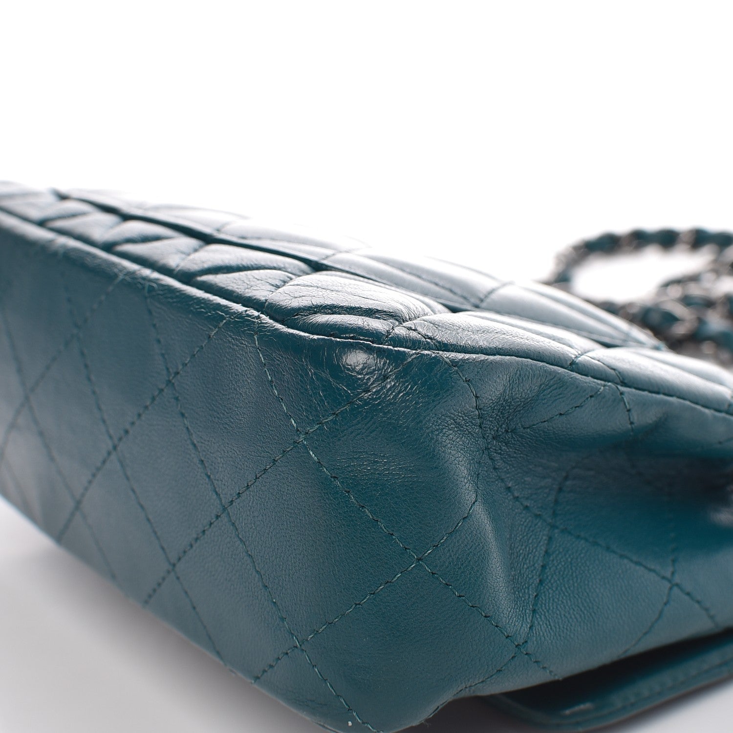 Chanel Lambskin Quilted Mini Rectangular Flap Turquoise 17 of 18