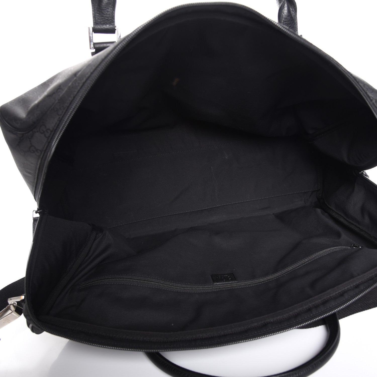 Gucci Nylon Monogram Large Duffle Bag Black 6 of 8