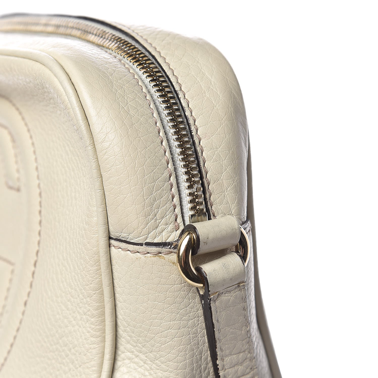 Gucci Pebbled Calfskin Small Soho Disco Bag Off White 19 of 19