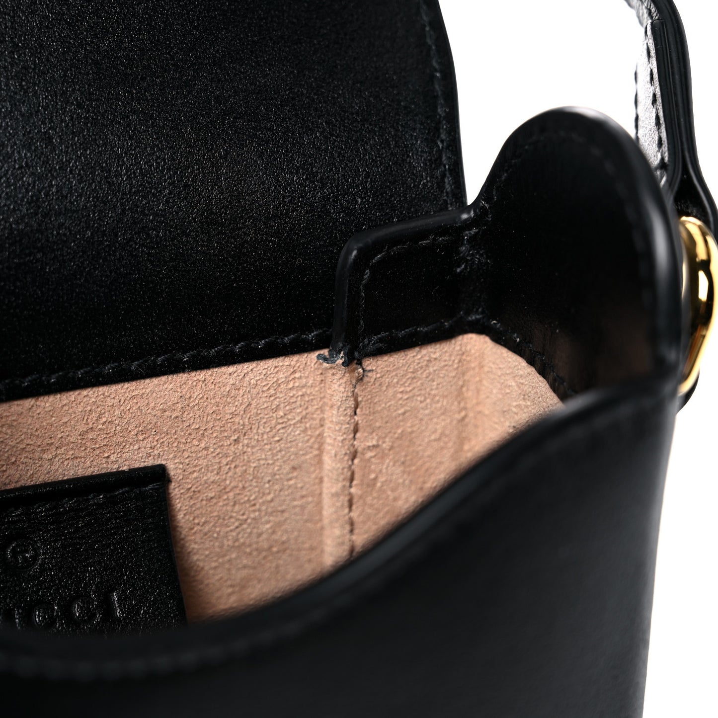 Boarded Plutone Calfskin Mini Horsebit 1955 Crossbody Bag Black