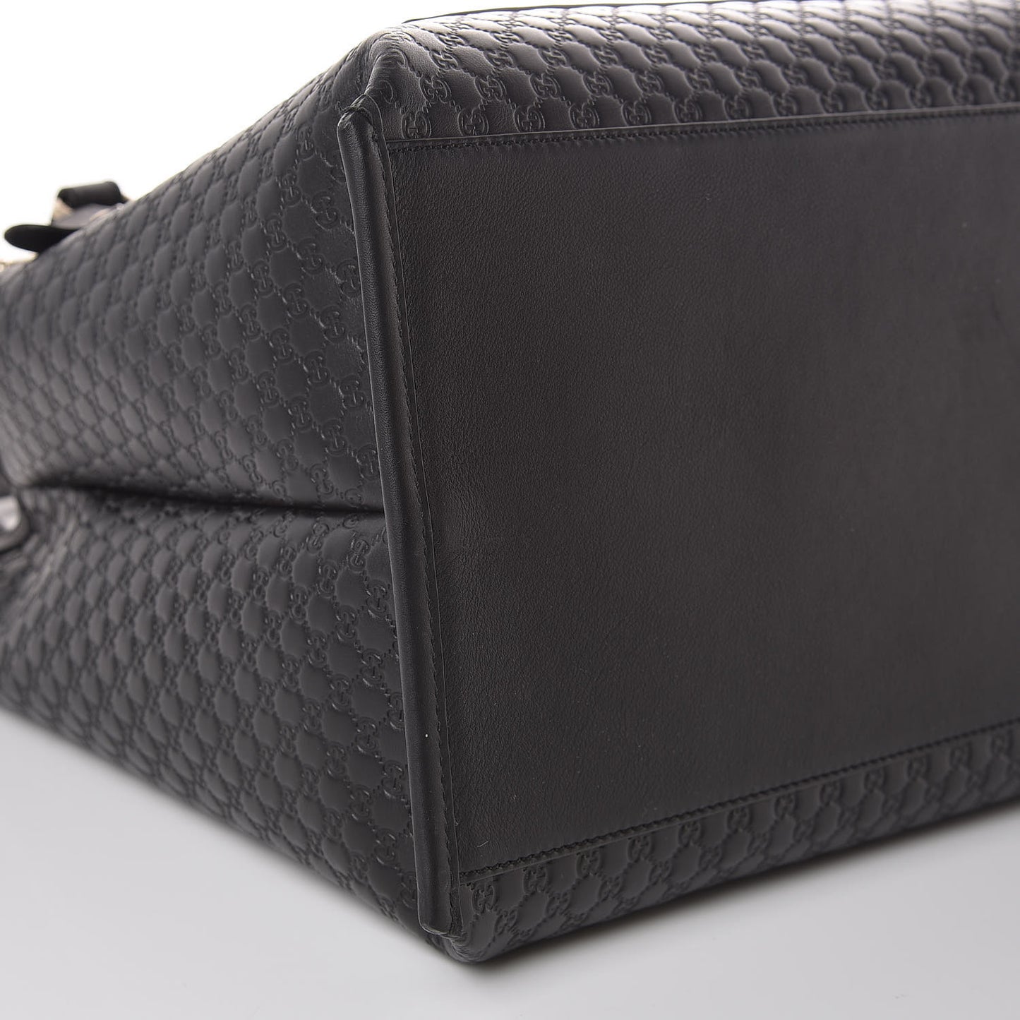 Soft Microguccissima Large Tote Black