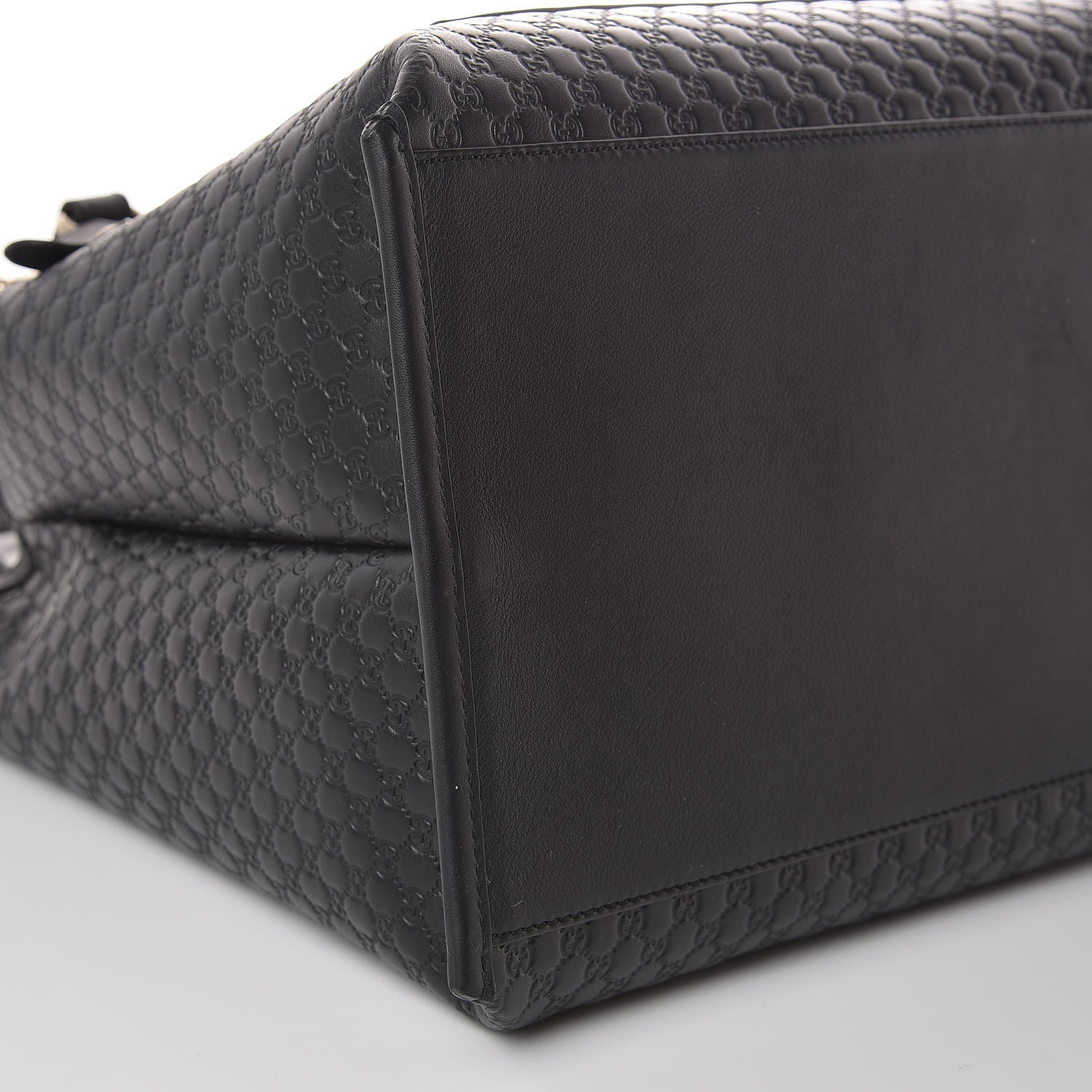 Gucci Soft Microguccissima Large Tote Black 10 of 11