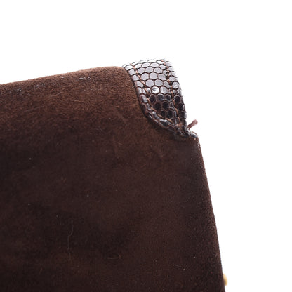 Chanel Suede Lizard Small Flap Brown 9 of 11