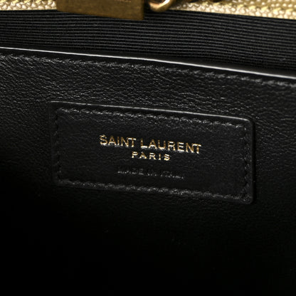 Saint Laurent Grain De Poudre Medium Monogram Kate Satchel Hazel Green 6 of 9
