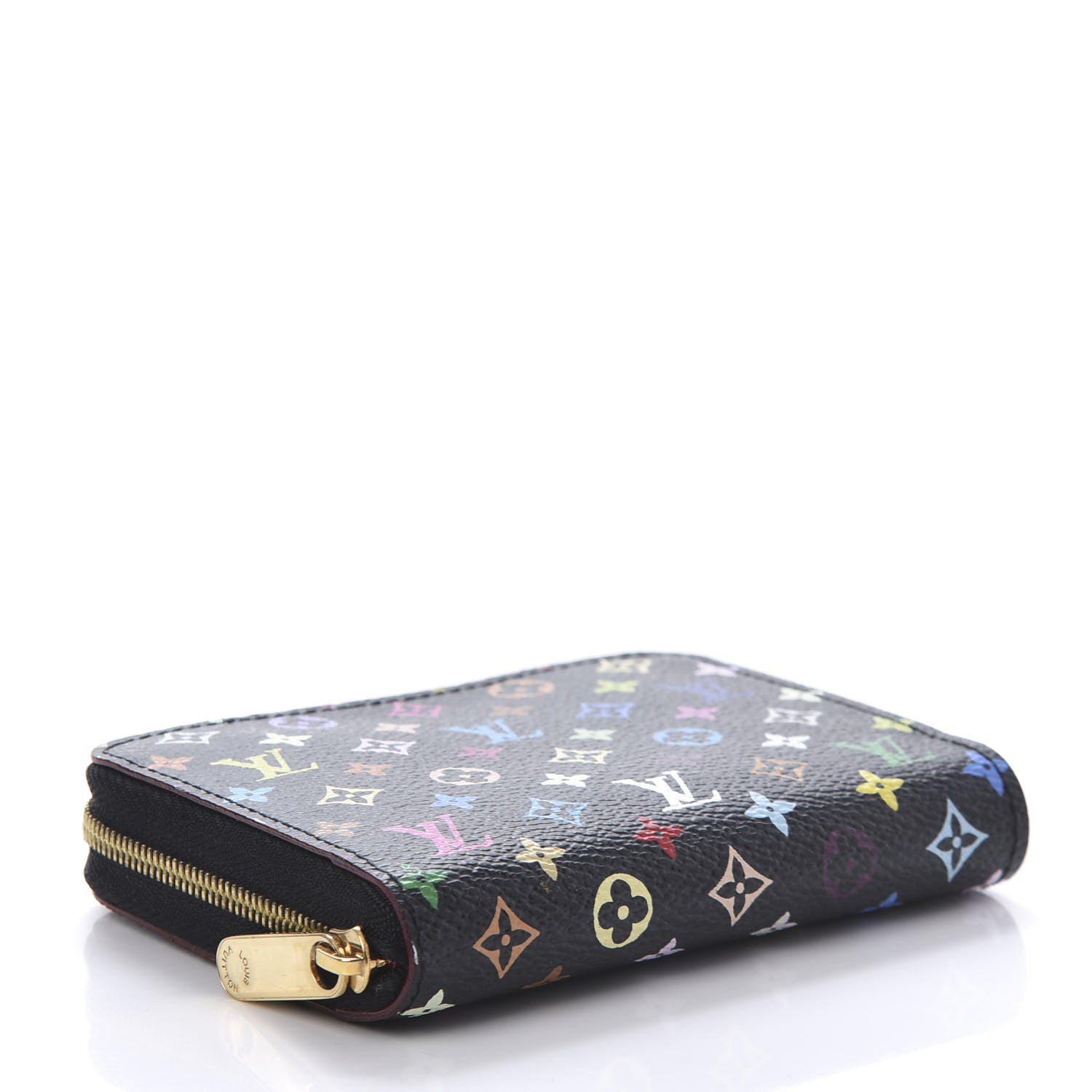 Louis Vuitton Monogram Multicolor Zippy Coin Purse Black Grenade 4 of 9