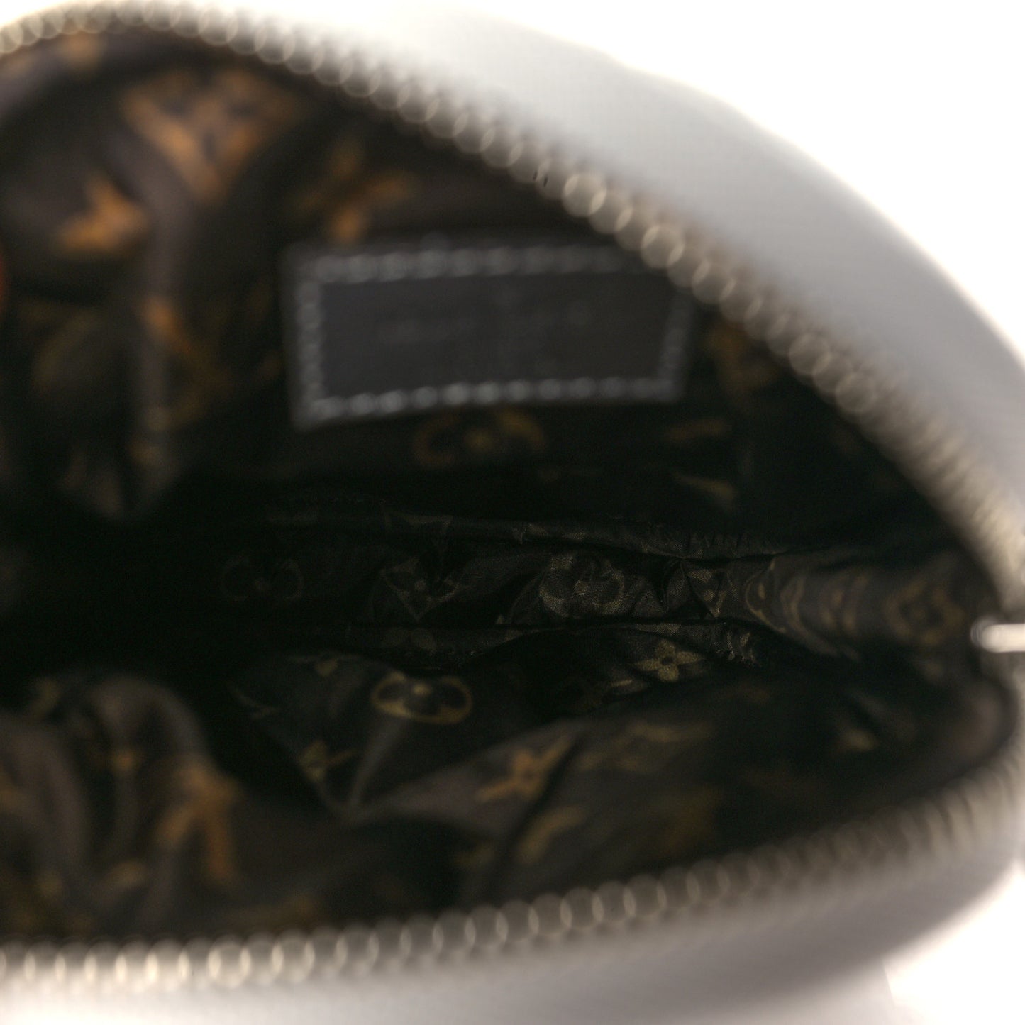 Econyl Monogram Pillow Phone Pouch Silver