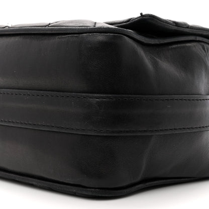 Chanel Lambskin Quilted Jumbo Icons Secret Label Flap Black 10 of 19