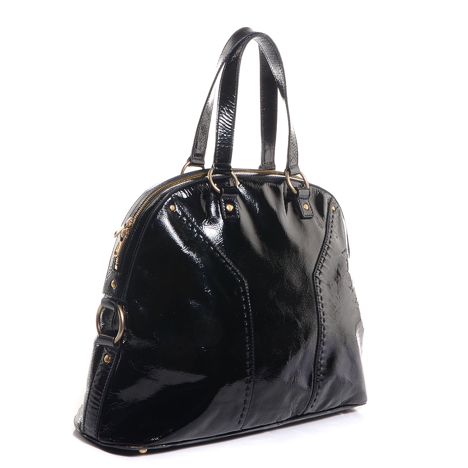 Saint Laurent Patent Oversized Muse Black 3 of 10