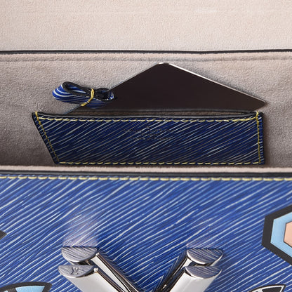 Louis Vuitton Epi Azteque Twist Shoulder Bag MM Denim Light 6 of 9