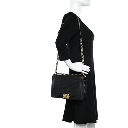 Chanel Lambskin Quilted New Medium Boy Flap Black 2 of 14