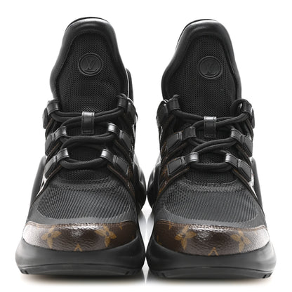 Louis Vuitton Calfskin Patent Monogram LV Archlight Sneakers 39 Black 3 of 10