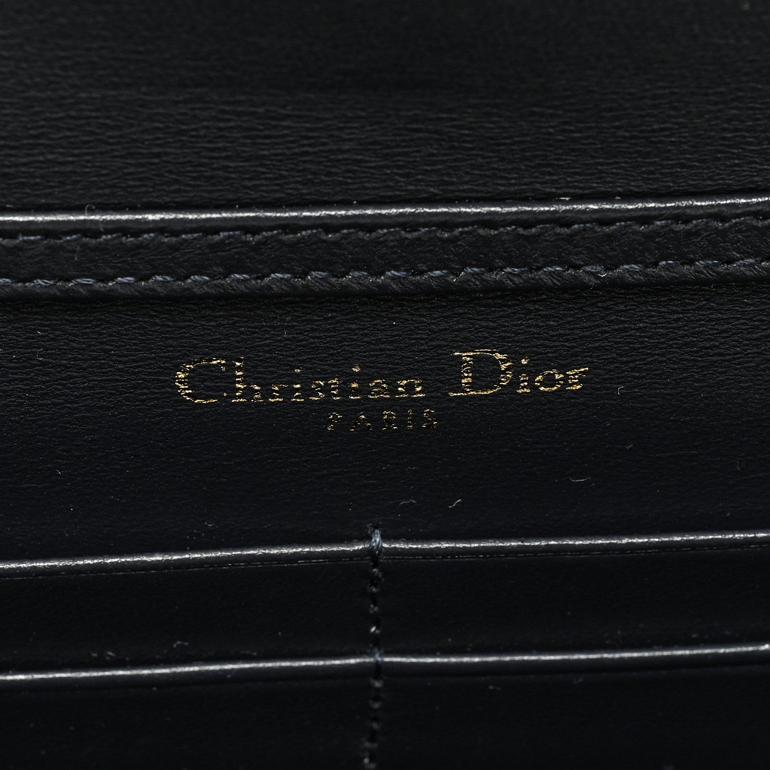 Christian Dior Metallic Patent Micro-Cannage Diorama Wallet on Chain Pouch Orange 6 of 10