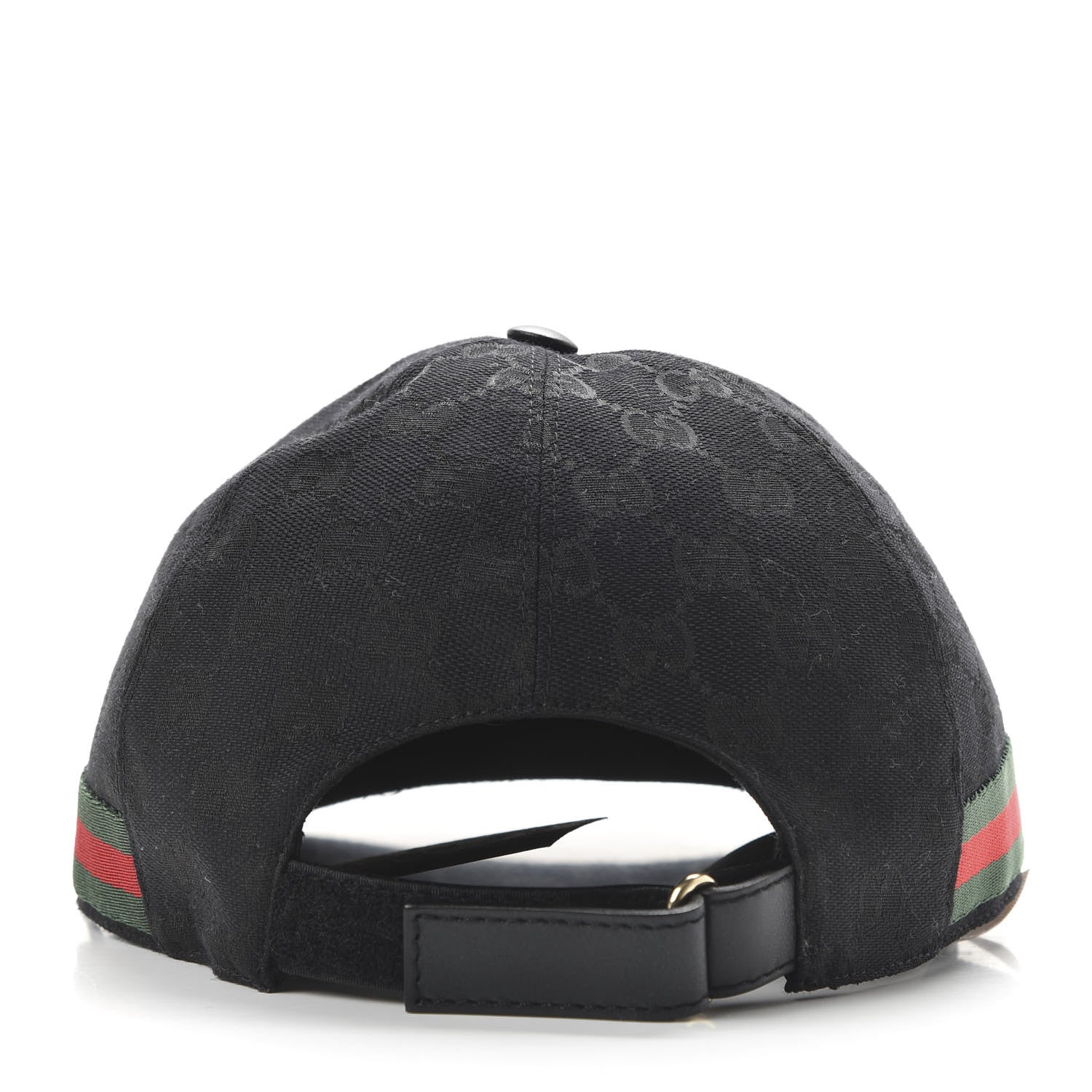 Gucci Monogram Web Baseball Hat XL Black 6 of 10