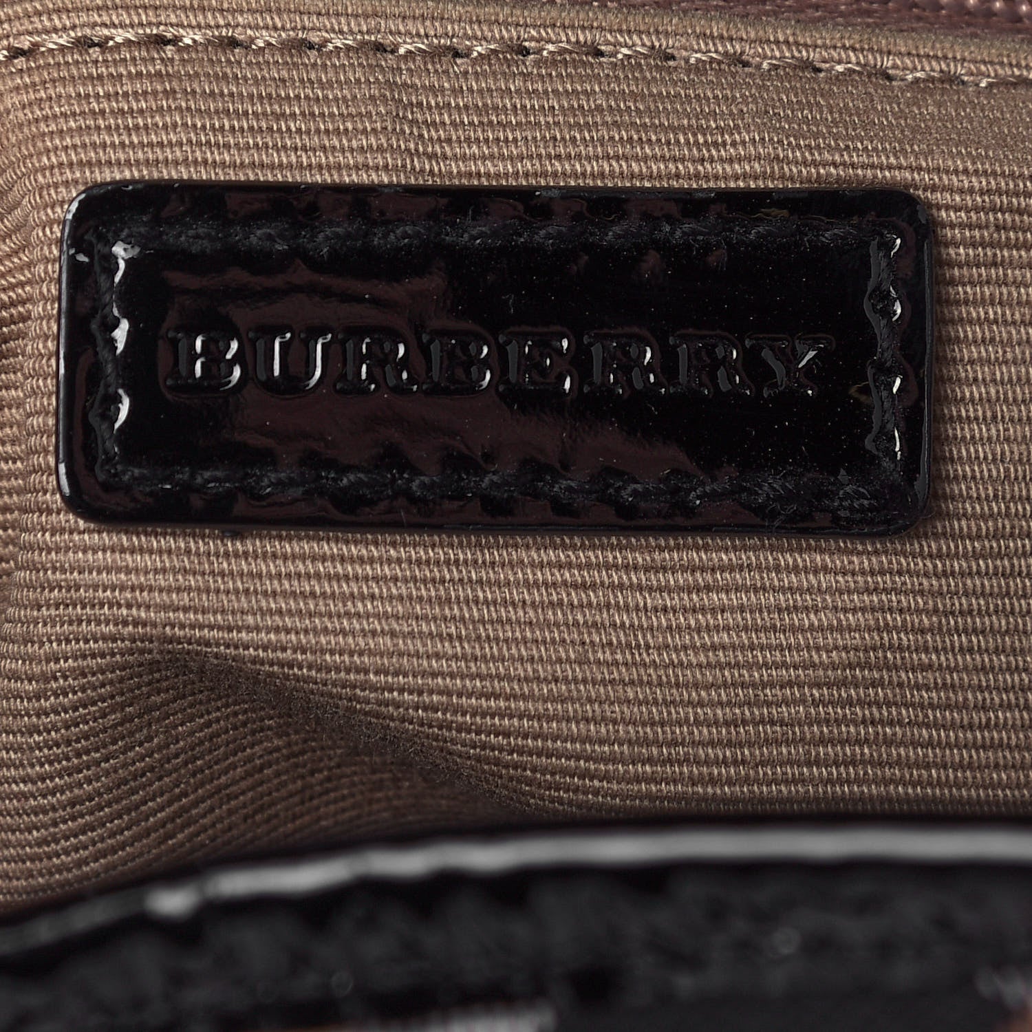 Burberry Patent Nova Check Backpack Black 6 of 14