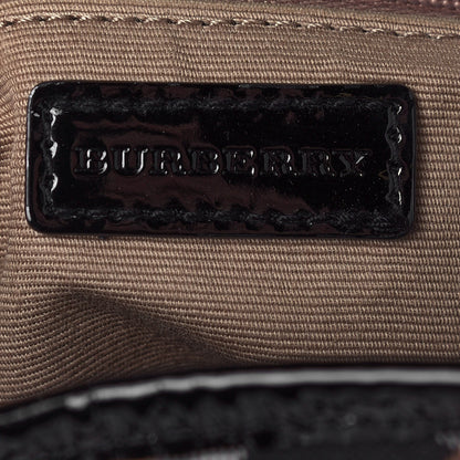 Burberry Patent Nova Check Backpack Black 6 of 14