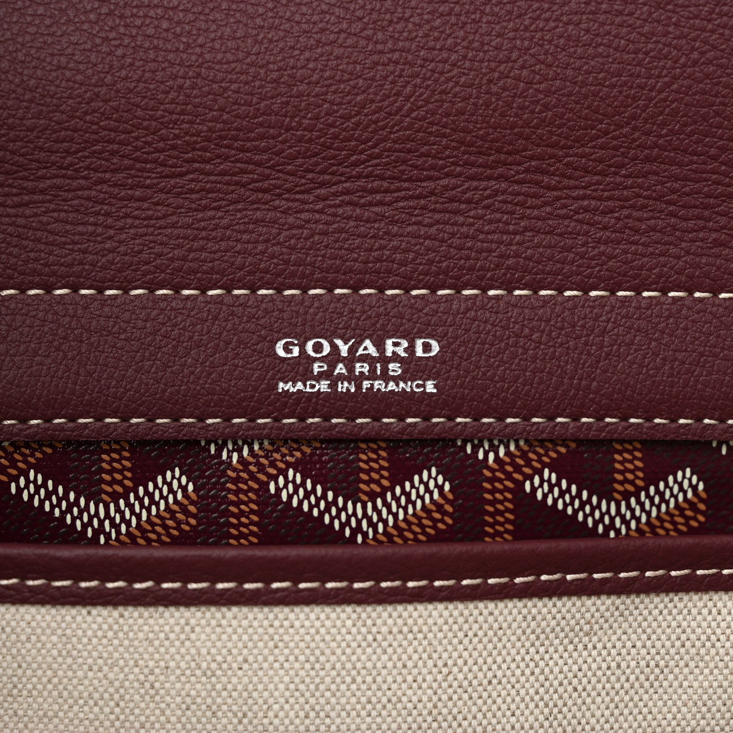 Goyard Goyardine Rouette PM Burgundy 6 of 9
