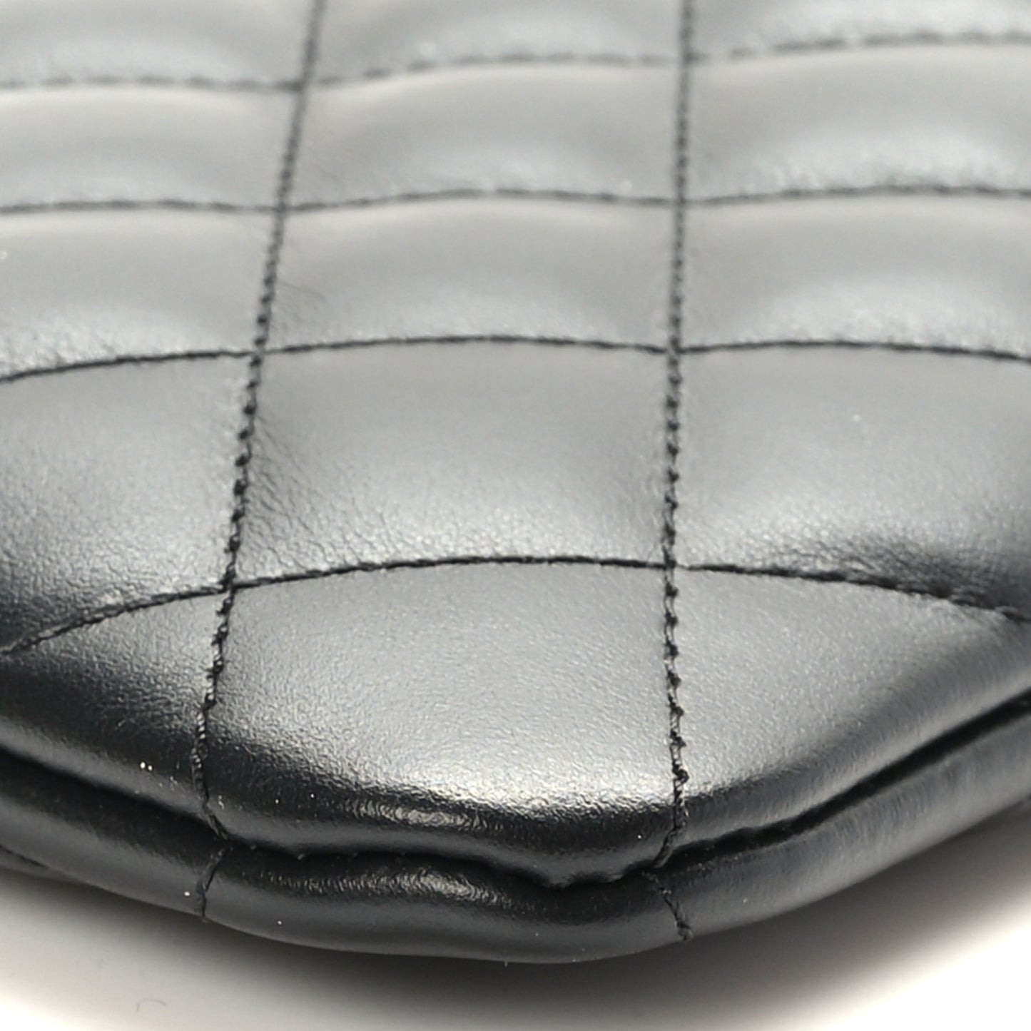 Lambskin Quilted Crossbody Bag Black